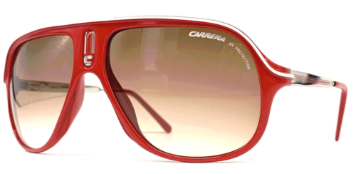 NOS vintage CARRERA "SAFARI" sunglasses - Italy 90's - Large - RED / WHITE - Photo 1/6