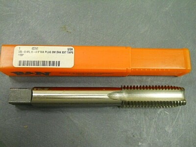 Reiff & Nestor Extension Plug Hand Taps 7/8''-9 4FL H4 Small Shank QTY 2 45741 