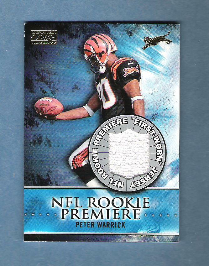 Peter Warrick Bowman Reserve Rookie Premiere Jersey #RPW Rookie Premiere Jersey