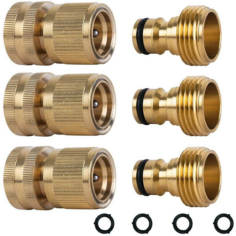 Garden Hose Quick Connect Solid Brass Quick Connector Garden Hose