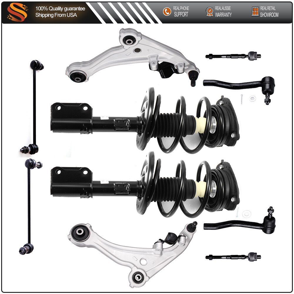 2007-2013 Nissan Altima Front Struts with Lower Control Arms & Tie Rod Kit  