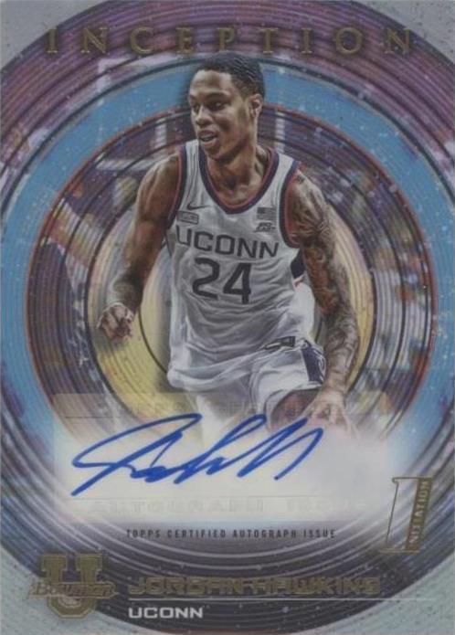Jordan Hawkins 他 leaf NBA auto 自筆 /7シリ 2022-23 Bowman Inception University - Jordan Hawkins #BIA