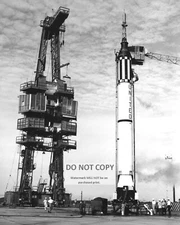 LIBERTY BELL 7 ON THE LAUNCH PAD GUS GRISSOM - 8X10 NASA PHOTO (EP-359)