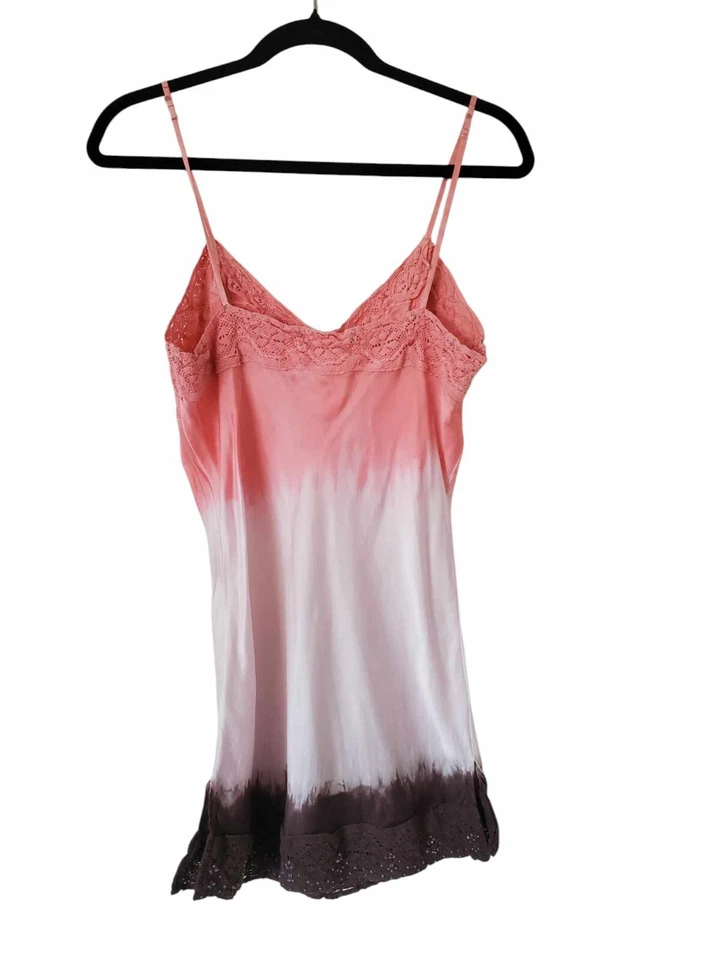 Central Park West Cami Top Mediano Ombre 100% Seda Bebé Muñeca Retro Y2K Coqueta Foto 2 de 4