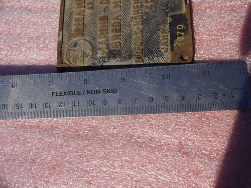 Vintage Navy Type Breda 40mm Bronze Data Plate - Picture 12 of 12
