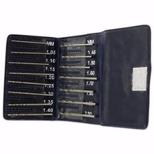 H.S.S Drill bits 1.05mm to 2mm Watch jewellery repair tool set of 15 hss