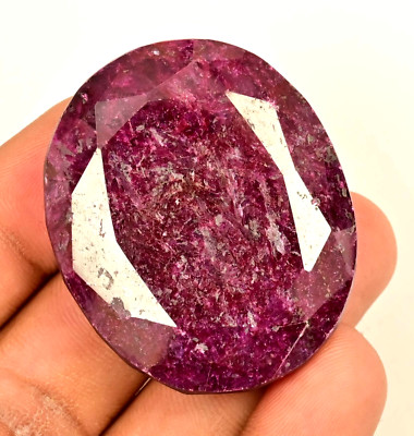 Selten 235.00 CT Natürlich Riesiges Rot Rubin Museum Grad Zertifiziert Oval Lose