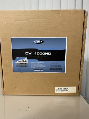 New Open Box Gefen EXT-DVI-1000HD-CO Optical DVI Extension Sender/Receiver Kit