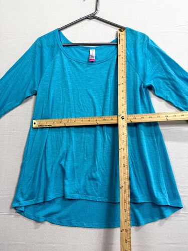No Boundaries Top Womens L (11-13) Blue Long Sleeve Casual Scoop Neck Pullover - Picture 5 of 6