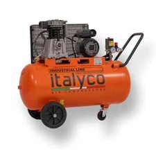Compressore aria a cinghia long life 100L 3HP ITALYCO KP 100/3 230V 350l 10bar
