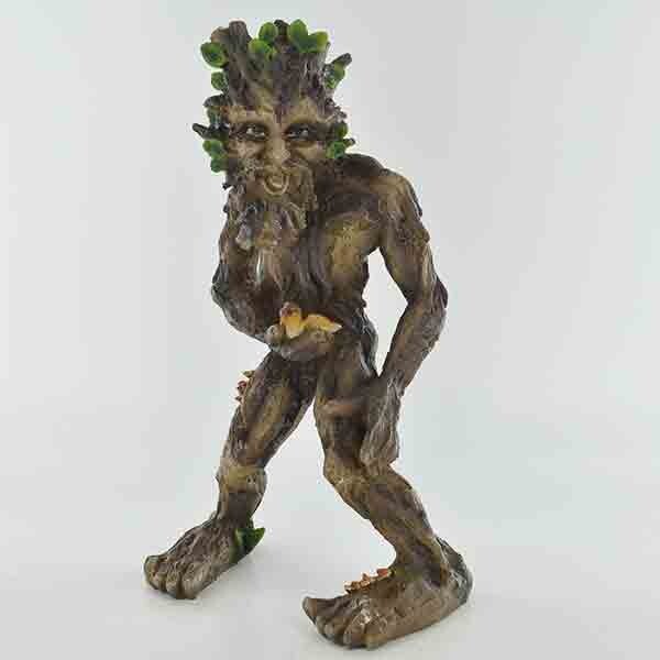 Linden Tree Ent Green man Figure Sculpture Resin H30.2cm 39014