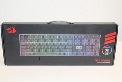 Redragon Devarajas K556 RGB LED Backlit Wired Mechanical Gaming Keyboard Neu Rec