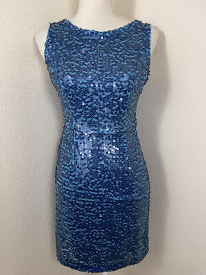 Marc Jacobs Women's Size 2 Blue Sequin Sparkly Sheath Short Dress zip formal | eBay Marc Jacobs Women's Size 2 Blue Sequin Sparkly Sheath Short Dress zip formal | eBay