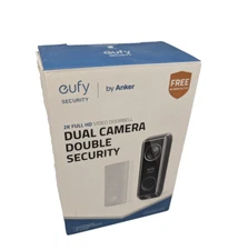 New Open box eufy Security Video Doorbell 2K Full HD wired with Chime, Dual Cam