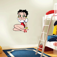 Betty Boop Cartoon Vinyl Wall Decor Sticker Decal 17'' X 25''