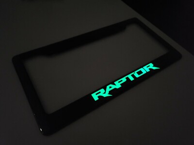 (Glowing) F-150 Raptor 100% Premium Carbon Fiber License Plate Frame
