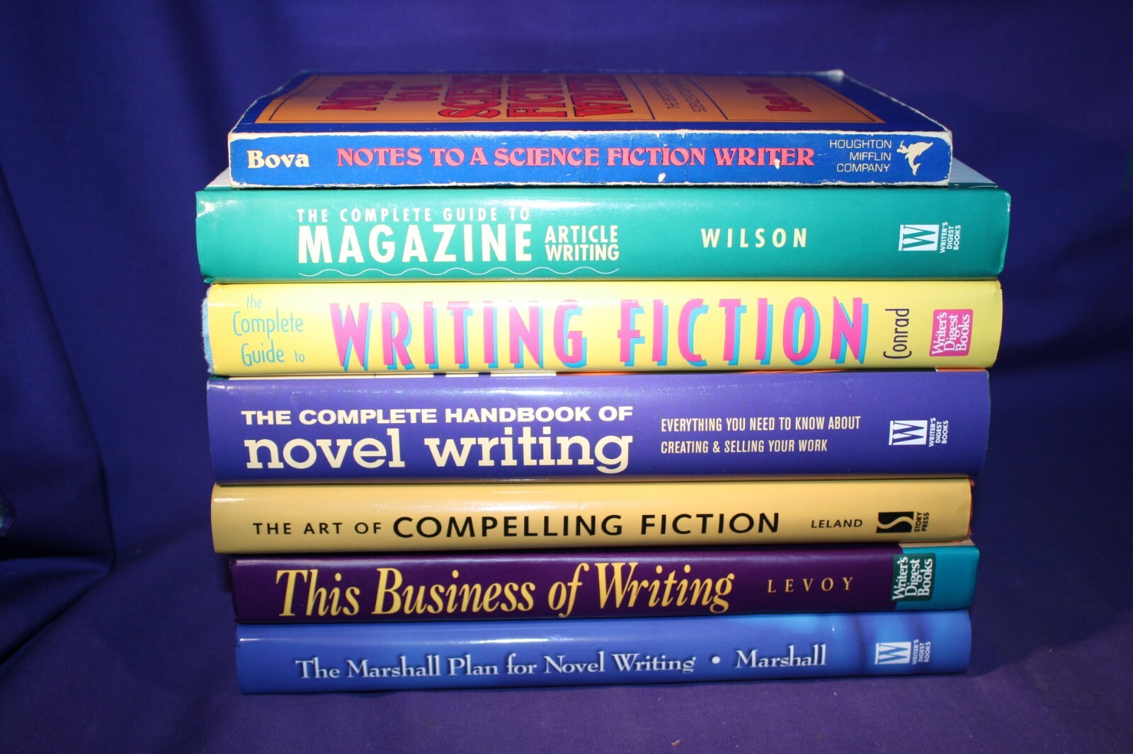 Lot of 7 Books on writing Fiction Plots Stories eBay