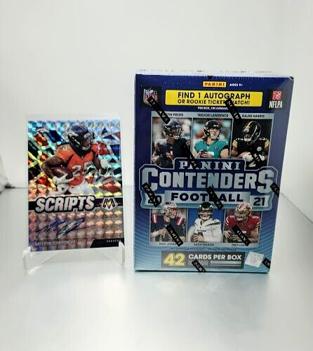 Melvin Gordon Scripts S-MG & 2021 Contenders Football Blaster Box ...