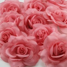 12 pieces pink rose flower pin - 3-1/4 inches