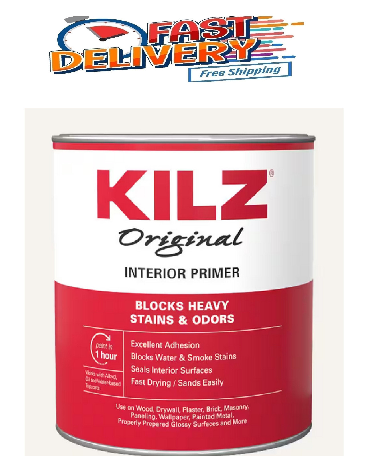 KILZ Original 1 qt. White OilBased Interior Primer, Sealer, and Stain Blocker 51652100020 eBay