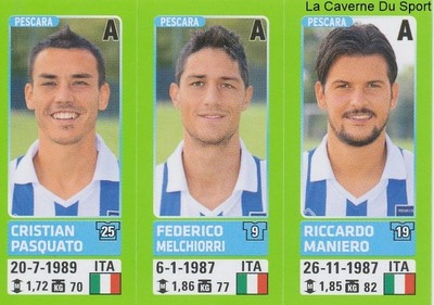 657 PASQUATO MELCHIORRI ITALIEN PESCARA FUSSBALL STICKER FUSSBALLER 2015 PANINI
