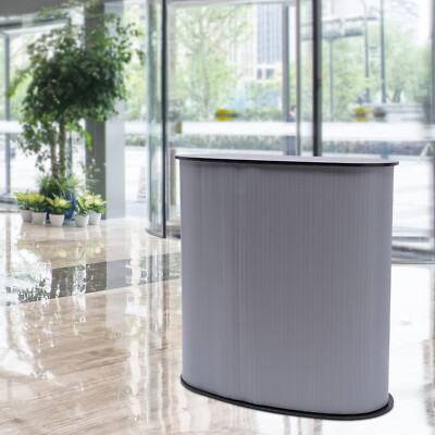 Free Standing Exhibition Stand Desk Podium Counter Retail Office Reception Table