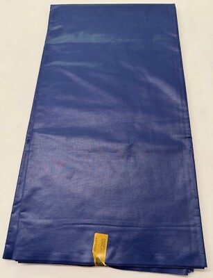 DARK BLUE  High Quality African Polished Wax Print,100% Cotton, Sell by 6 Yards