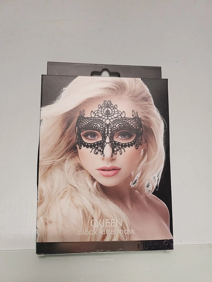 Ouch! Queen Black Lace Mask - Image 3 of 4