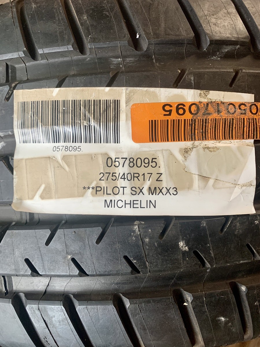 Dodge Viper OEM Michelin Tire, Front, Pilot SX MXX3, 275/40R 17 Z