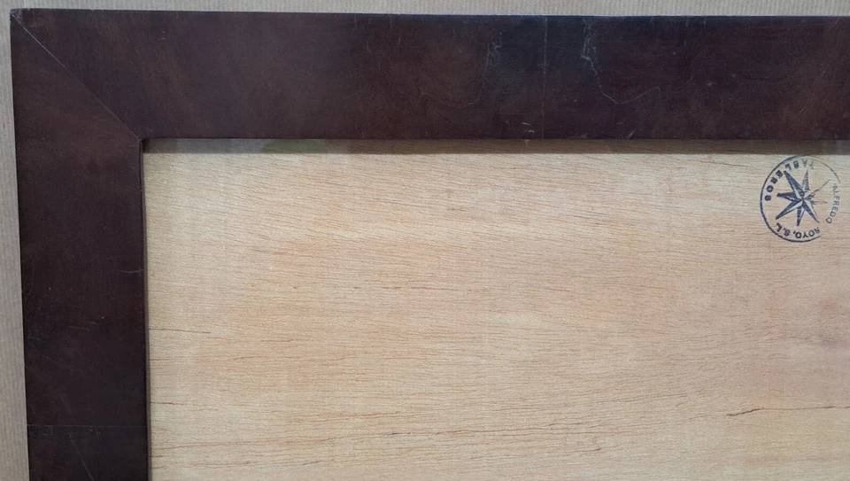 Ancien cadre élisabéthain en acajou, XIXe siècle - Photo 2/4