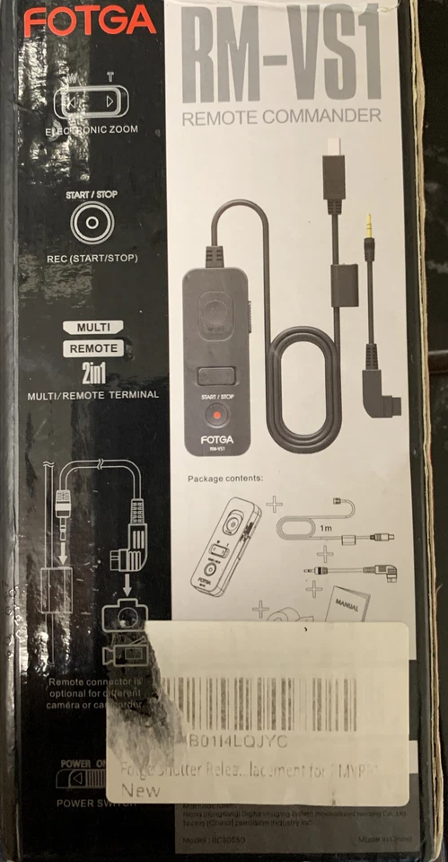 FOTGA RM-VS1 Camera Remote Control Shutter Release Cord For A7 A7R A7S - Image 2 of 4