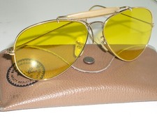 1960 VINTAGE B L RAY BAN 1/30 10K GO KALICHROME OUTDOORSMAN AVIATOR SUNGLASSES
