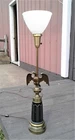 Vintage Stiffel Torchiere Eagle Table Lamp Hollywood Regency