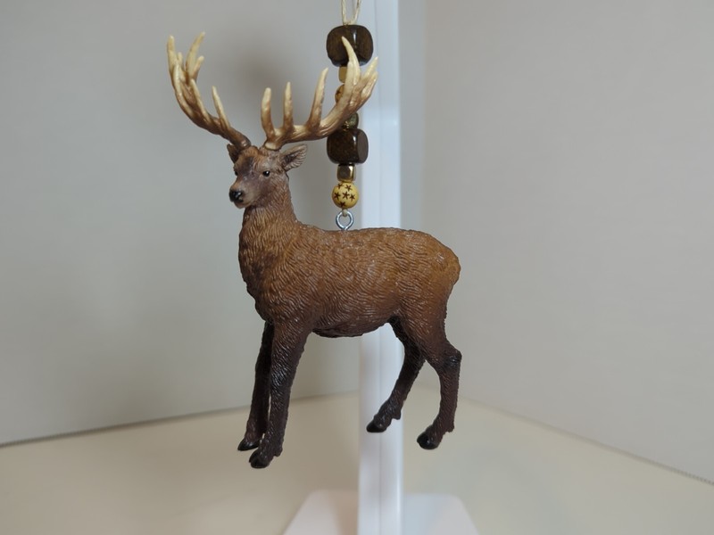Majestic Bull Elk Stag Custom Christmas Tree Ornament North America Wildlife NEW