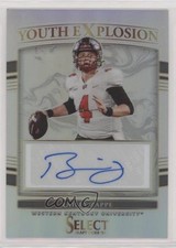 2022 Panini Select Draft Picks Silver Prizm Bailey Zappe #YE-BZA Auto 09k6
