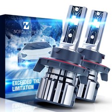 H13 9008 Bulbs, 600 Brightness 6500K Xenon White Extremely Super Bright Plug...