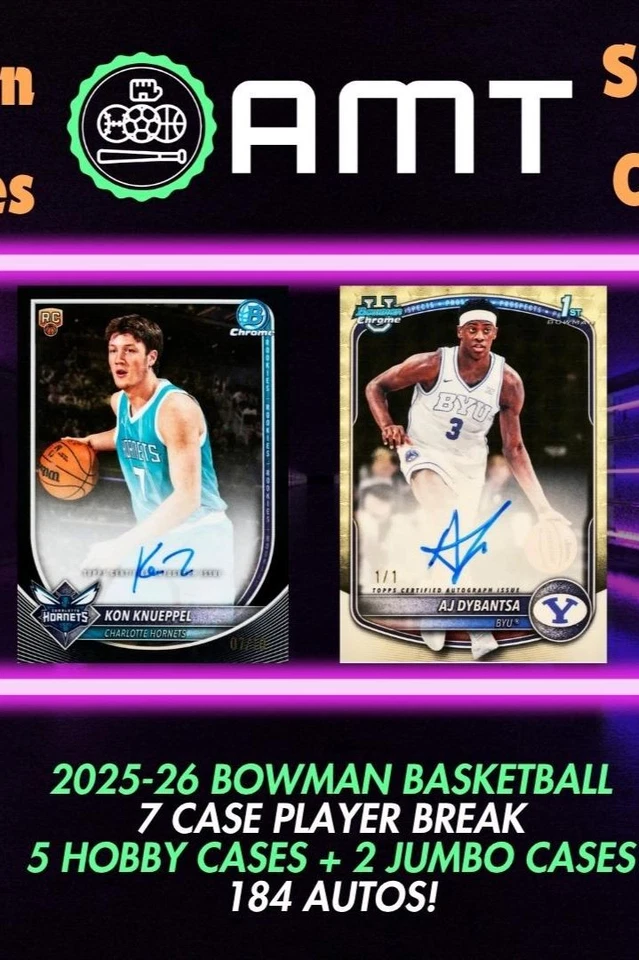 7 CASES of 2025-26 Bowman Basketball PICK YOUR PLAYER BREAK!