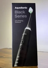 AquaSonic Black Series Ultra Whitening Electric Toothbrush New in Box
