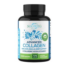Multi-Kollagen-Peptid-Kapseln 1000 mg Gesunde Knochen, Haare …
