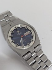 Orologio Uomo Vintage Tissot PR 516 GL Automatico Acciaio Quadrante Blu Anni 70