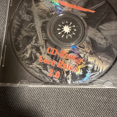 D&D CD-ROM Core Rules 2.0 (1998) solo disco Dungeons and Dragons - Foto 2 di 5