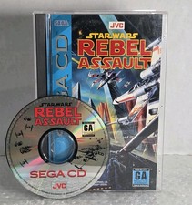 Star Wars Rebel Assault Sega CD 1993 CIB Complete In Box Tested JVC Tested Resur
