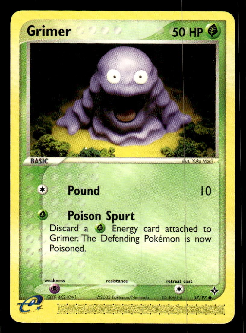 Pokemon TCG EX Dragon #57/97 Grimer NM