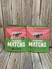 2x Perfect Ted Matcha Latte Powder 75g Strawberry Berry Organic Ceremonial Grade