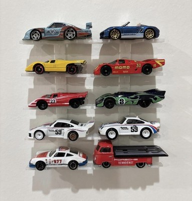 Hot Wheels Modular Minimal Display Rack Wandhalterung, Ghost, Maßstab 1:64