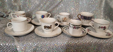 Lot of Miniature Tea Cups And Saucers Vintage 8 Sets  16 Pcs 