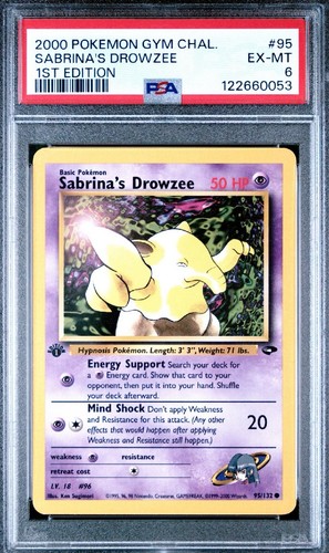 Sabrina's Drowzee (1st Edition) graded PSA 6 for sale on eBay