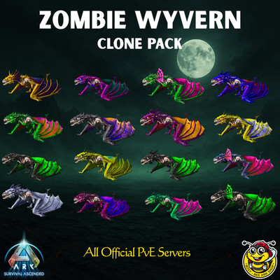  -Ultimate-Zombie-Wyvern-Clone-&-Pack- -Ark-Survival-Ascended-PvE-BusyBee