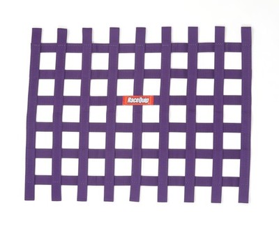 RaceQuip 721055 Ribbon Style Race Car Window Net; Purple 18 H X 24 W