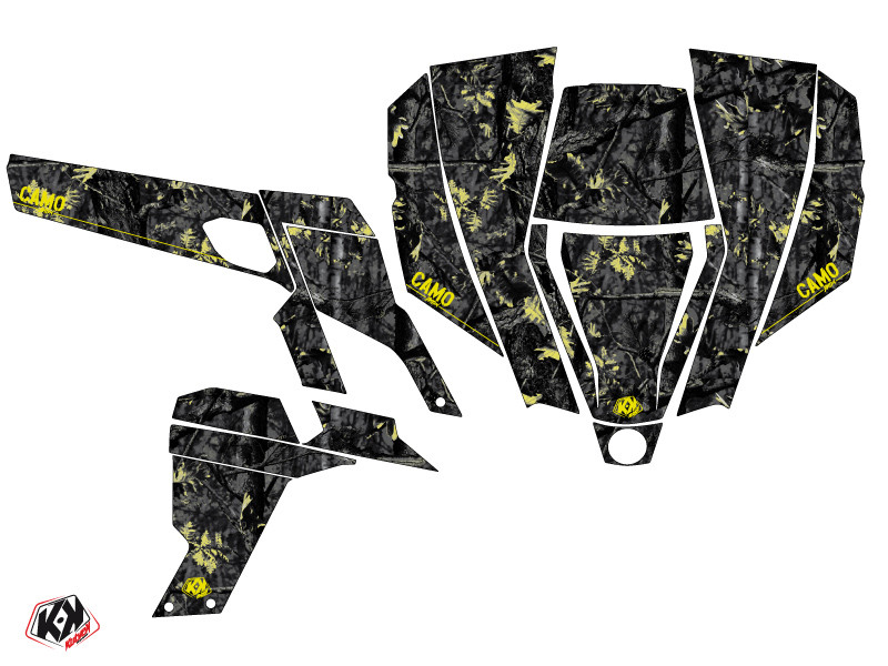 Kit déco camo jaune pour Can Am Commander 2012-2018
